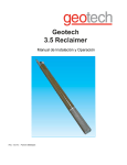 Geotech 3.5 Reclaimer Manual de Instalación y Operación