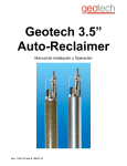 4.0 Auto-Reclaimer Manual de Instalación y Operación