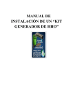 MANUAL DE INSTALACIÓN DE UN “KIT GENERADOR DE HHO”