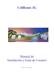 CellRoute 3G Manual de Instalaci&oacute;n y Gu&iacute;a de Usuario