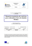 Manual de instalación del Antivirus para ordenadores fuera de