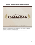 Manual de instalaci&oacute;n Canaima Medios Comunitarios