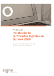 Manual Instalación de certificados digitales en Outlook 2000