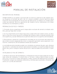 Manual de Instalaci&oacute;n, STONE WOOD