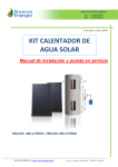 kit calentador de agua solar termico , helios200,helios 300