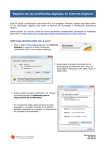 Registro de los certificados digitales en Internet Explorer