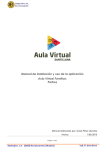 Manual de instalación y uso de la aplicación Aula Virtual Familias