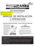 MANUAL DE INSTALACIÓNY OPERACIÓN Typ S601