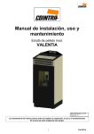 Manual de instalación, uso y mantenimiento