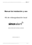 Manual de instalación y uso Kit de videograbación local