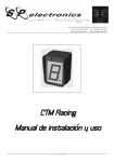 CTM Racing Manual de instalación y uso