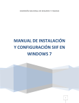 manual de instalación y configuración siif en windows 7