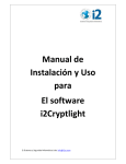 Manual de Instalación y Uso para El software i2Cryptlight