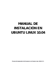 Manual de instalacion Linux