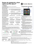 Pautas de instalación y Guía rápida de VFD, Serie P