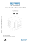 manual de instalación y funcionamiento transmisor se 56