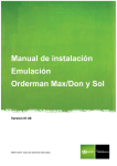 Manual de instalación Emulación Orderman Max/Don y Sol
