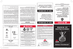 MANUAL DE INSTRUCCIONES PELIGRO PELIGRO