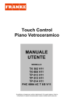 Touch Control Piano Vetroceramico MANUALE UTENTE