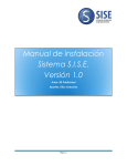 Manual de instalación Sistema S.I.S.E. Versión 1.0