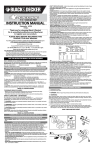 INSTRUCTION MANUAL - Black & Decker ServiceNet