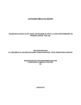 LICITACI&Oacute;N P&Uacute;BLICA No 002/2015