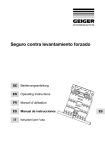 Seguro contra levantamiento forzado