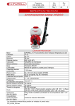 Específicas técnicas Atomizador M1200