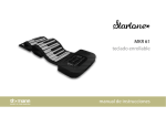 MKR 61 teclado enrollable manual de instrucciones