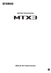 MTX3 Owner`s Manual - Electrónica LEGLYN