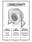 Operating Instructions - LH3100 Power Cord Reels