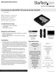 Manual de Instrucciones Conmutador de v&iacute;deo