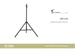 VST-210 soporte para luces manual de instrucciones
