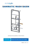 SANIMATIC LAVABO: manual de instalaci&oacute;n