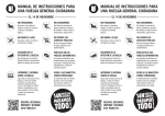 2 Panfletos montados en A4 con el manual en