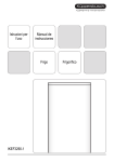 Istruzioni per l`uso Frigo Manual de instrucciones Frigor&iacute;fico