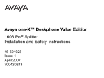 Avaya one-X™ Deskphone Value Edition 1603 PoE