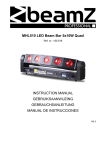 MHL510 LED Beam Bar 5x10W Quad INSTRUCTION