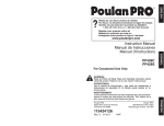 warning - Poulan Pro