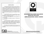 Manual de Instrucciones AMPLIFICADORES SERIE COZMIK