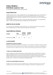 FICHA T&Eacute;CNICA SYSTEXX Comfort V22