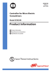 Product Information Manual, Controller for Micro