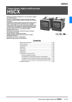 H5CX Temporizador digital multifuncional. Datasheet.