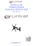 MANUAL DE INTRUCCIONES CUELGUE ARTICULADO