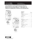 Circuit Breaker and Surge Protective Device