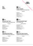 Istruzioni per l`uso Operating Instructions Mode d