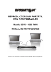 REPRODUCTOR DVD PORTÁTIL CON DOS PANTALLAS