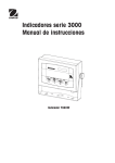 Indicadores serie 3000 Manual de instrucciones