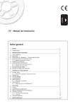 Índice general Manual de instalación