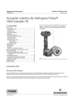 Actuador rotativo de diafragma Fisher 1052 tamaño 70